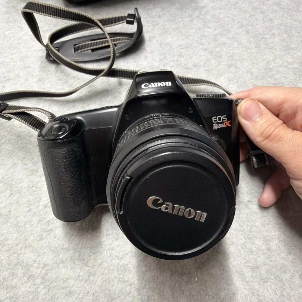Canon EOS Rebel X EF X 35-80 mm 1.4-5.6 With Flash & Film Tested READ